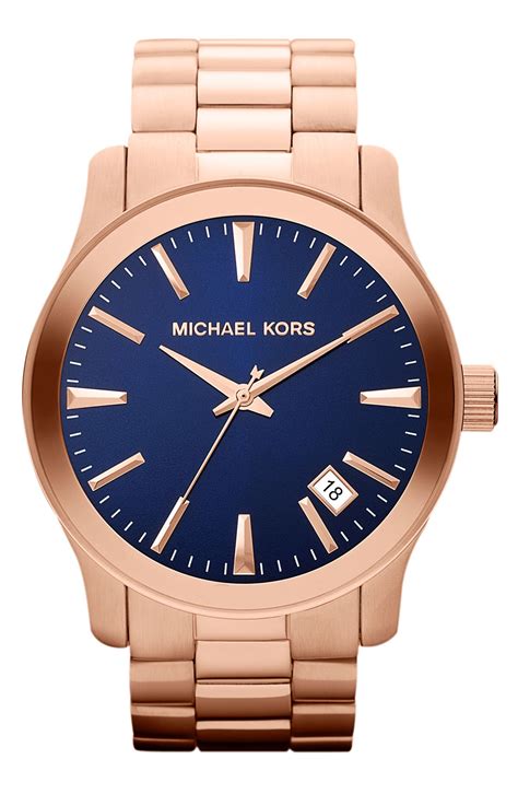 michael kors blue watch.